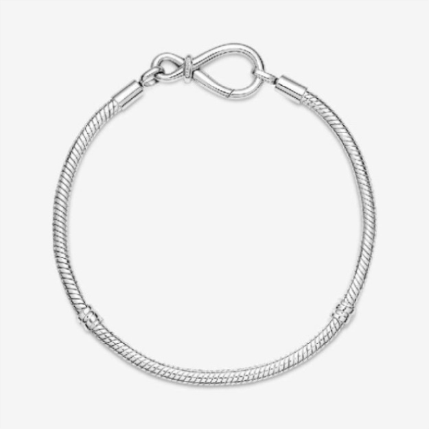 Moments Pandora Infinity Knot Snake Chain Bracelet