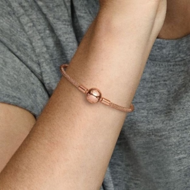 Moments Rose Mesh Bangle Pandora
