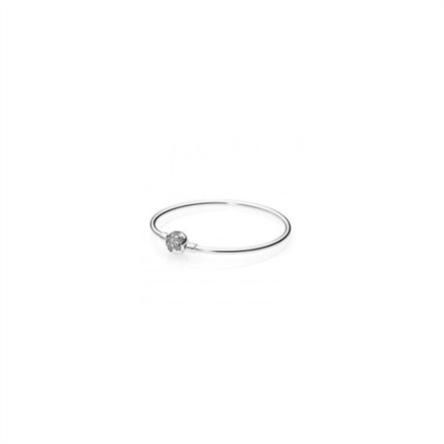 Moments Silver Snowflake Bangle Pandora