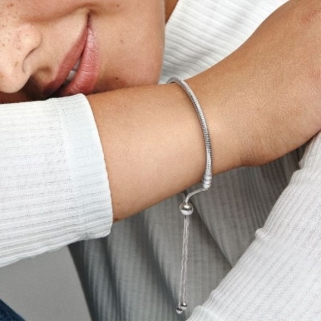 Moments Snake Chain Slider Bracelet Pandora