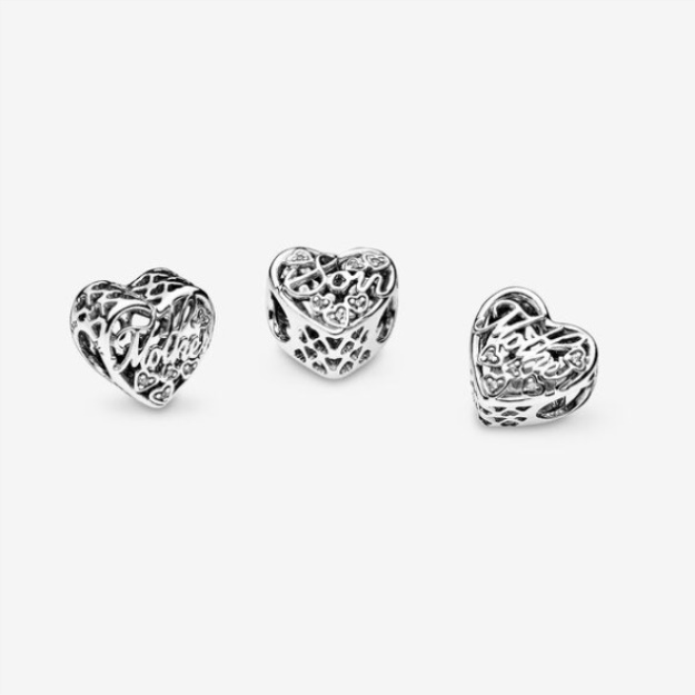 Mother And Son Script Openwork Charm-Final Sale Pandora