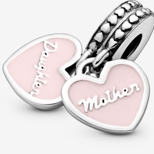 Mother Daughter Hearts Dangle Charm Pandora