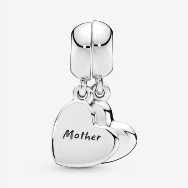 Mother Son Heart Split Dangle Charm Pandora