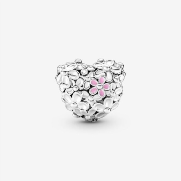 Mum Daisy Heart Charms Pandora