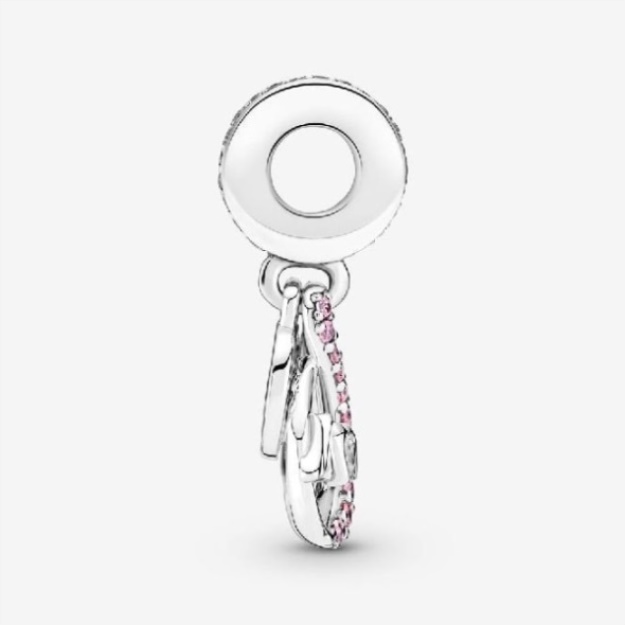 Mum Infinity Pave Double Dangle Charms Pandora