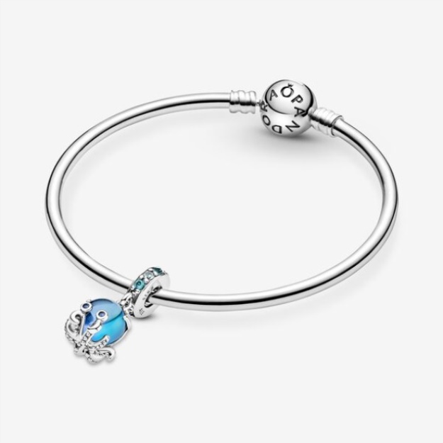 Murano Glass Cute Octopus Dangle Charm Pandora