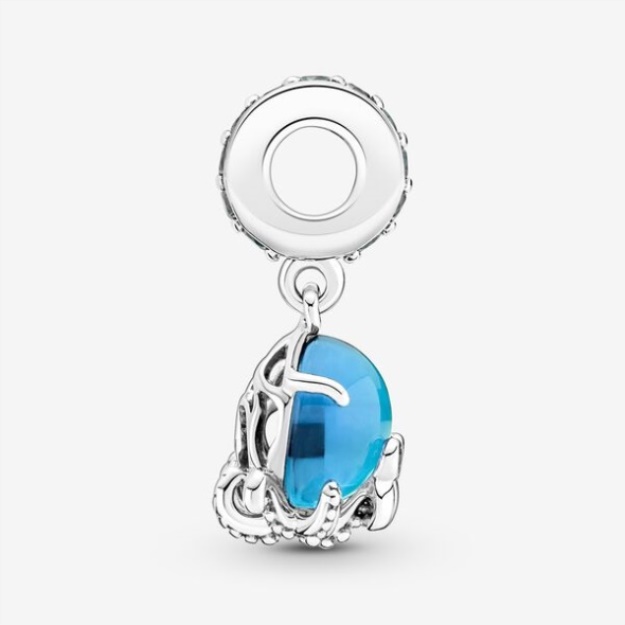 Murano Glass Cute Octopus Dangle Charm Pandora