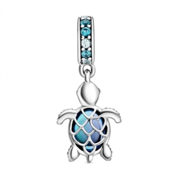 Murano Glass Sea Turtle Dangle Charms Pandora