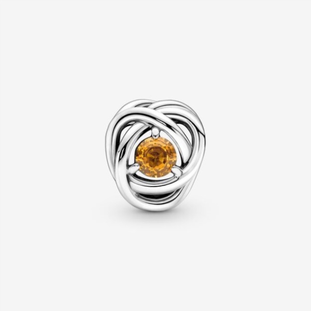 November Honey Eternity Circle Charm Pandora