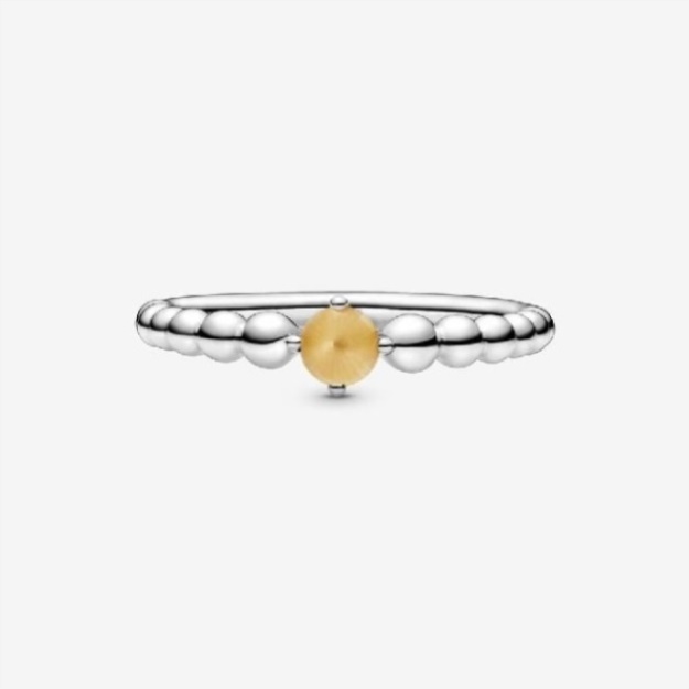 November Pandora Brand Birthstone Beaded Ring