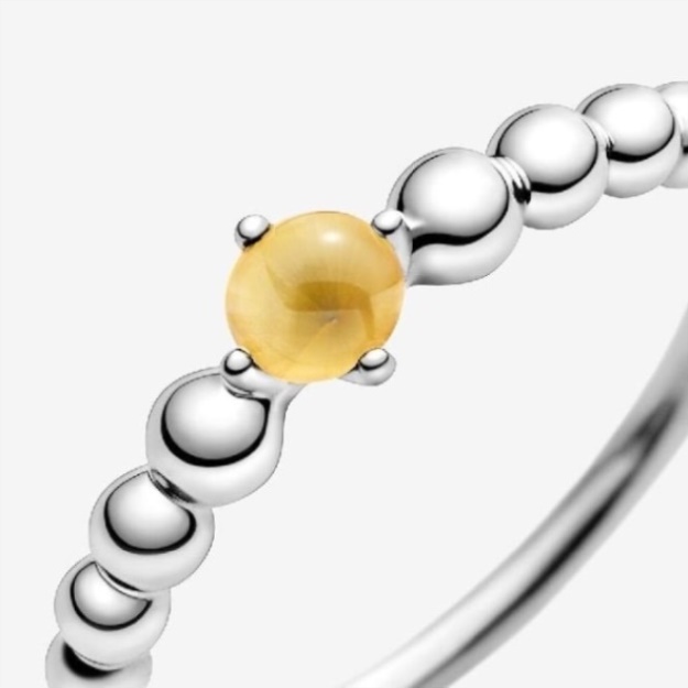 November Pandora Brand Birthstone Beaded Ring