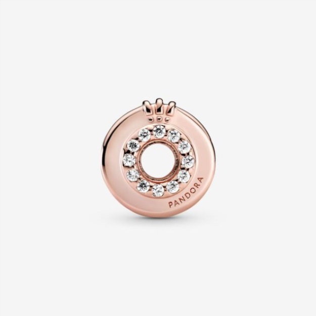 Open Center Pave Crown O Charm Pandora