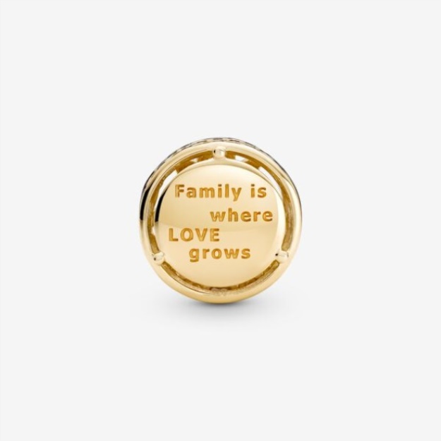 Openwork Family Roots Charm Pandora Gold