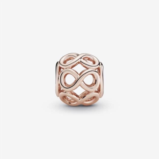 Openwork Infinity Charm Pandora Rose Gold Plated