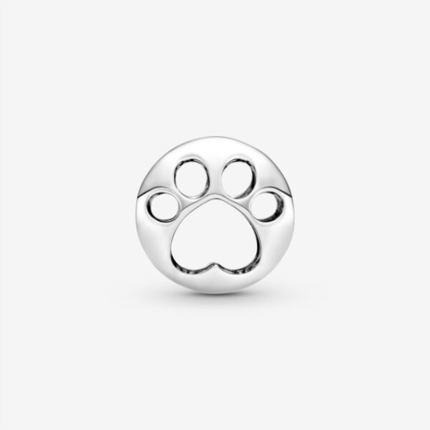 Openwork Paw Print Charm Pandora