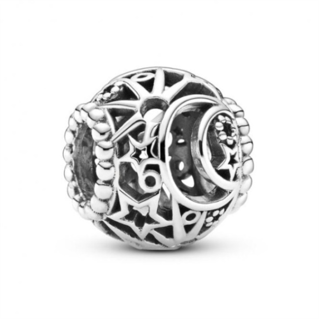Openwork Sun Stars  Moon Charms Pandora