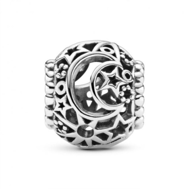 Openwork Sun Stars  Moon Charms Pandora