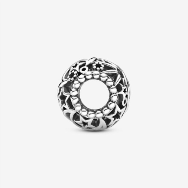 Openwork Sun Stars Moon Charm Pandora