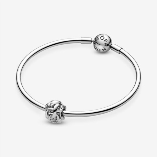 Openwork Woven Infinity Charm Pandora Sterling Silver