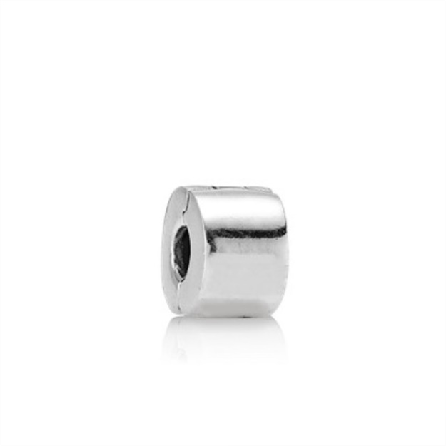 PANDORA Retired Sterling Silver Smooth Plain Clip