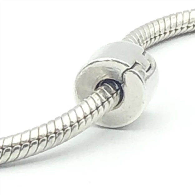 PANDORA Retired Sterling Silver Smooth Plain Clip