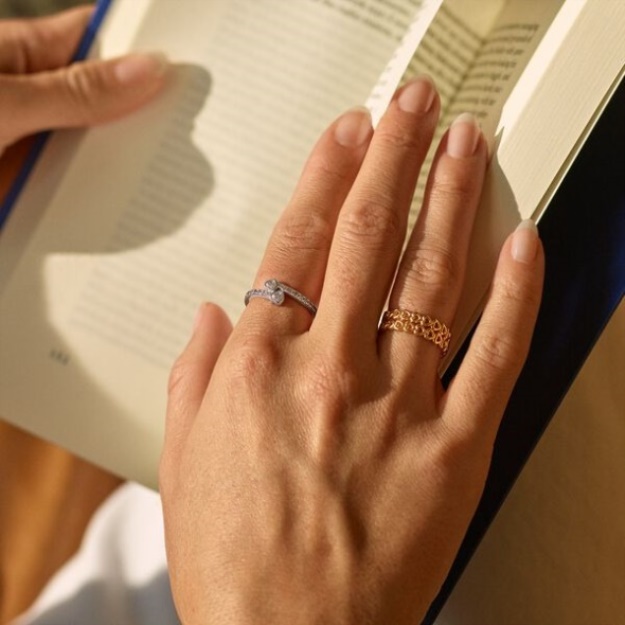 Pandora Band Of Hearts Ring