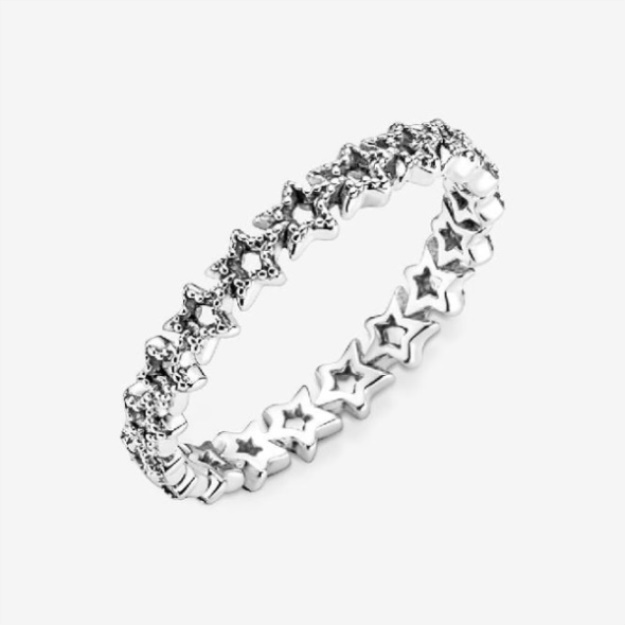 Pandora Band of Asymmetric Stars Fashion Ring