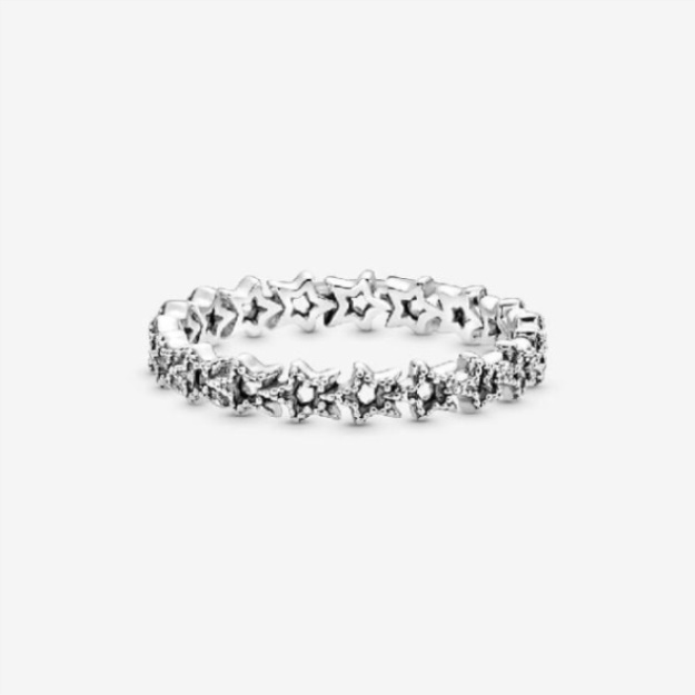 Pandora Band of Asymmetric Stars Fashion Ring