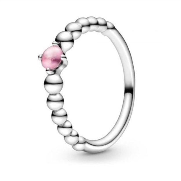 Pandora Brand October Birthstone Beaded Ring