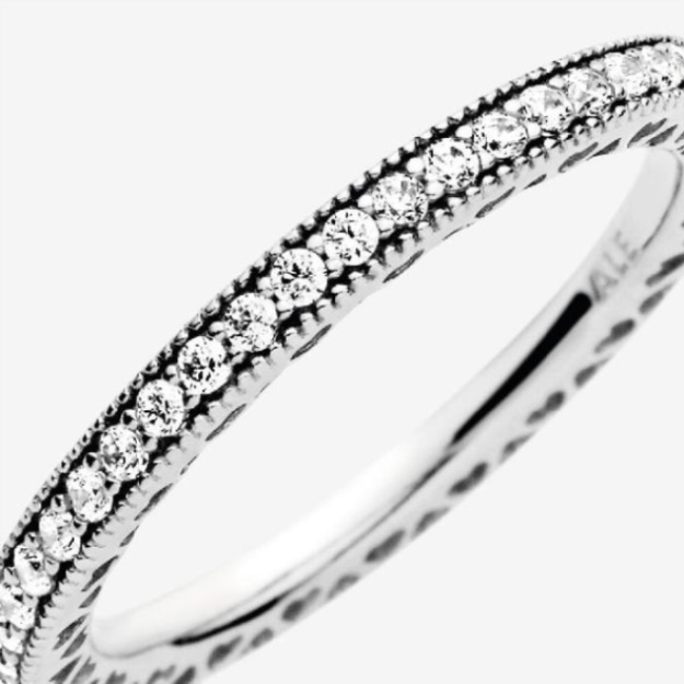 Pandora Brand Sparkle  Hearts Ring