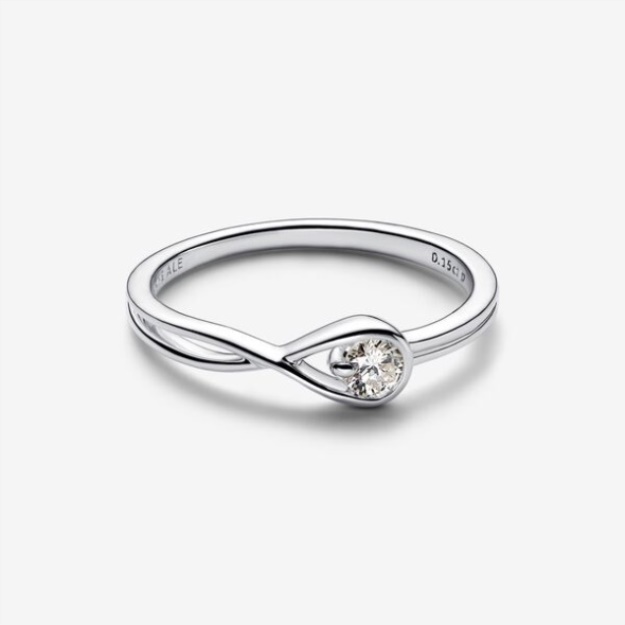 Pandora Brilliance Lab-Created 015 Ct Tw Diamond Ring