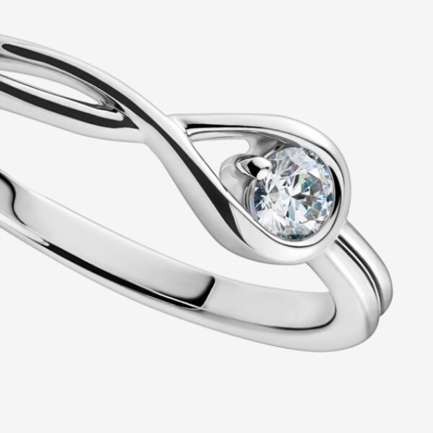 Pandora Brilliance Lab-Created 015 Ct Tw Diamond Ring