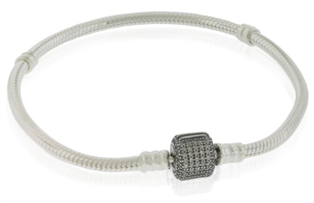 Pandora CA Sterling Silver Bracelet with Signature Clasp