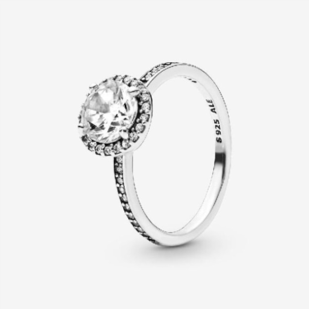 Pandora Fashion Round Sparkle Halo Ring