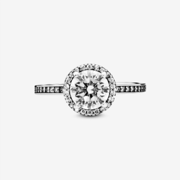 Pandora Fashion Round Sparkle Halo Ring