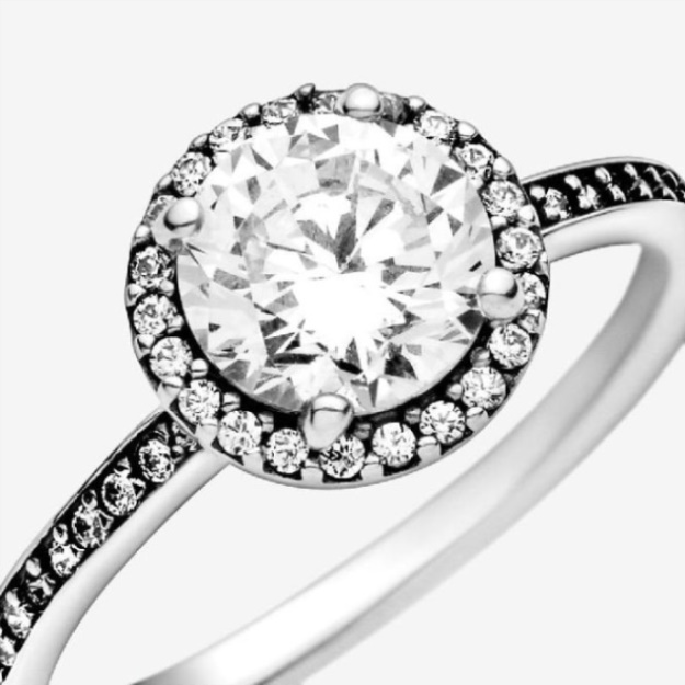 Pandora Fashion Round Sparkle Halo Ring