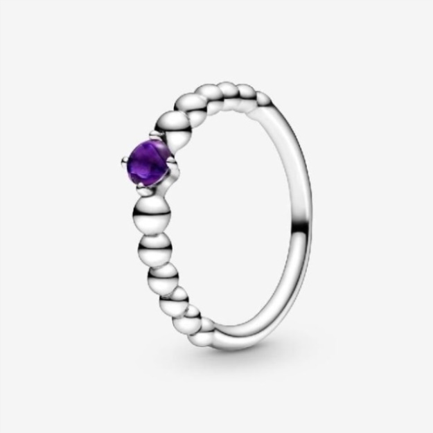 Pandora February Birthstone Beaded Ring