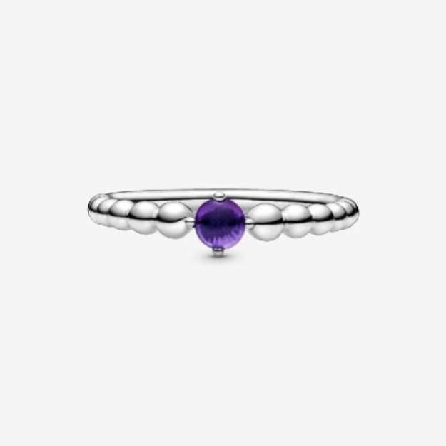 Pandora February Birthstone Beaded Ring