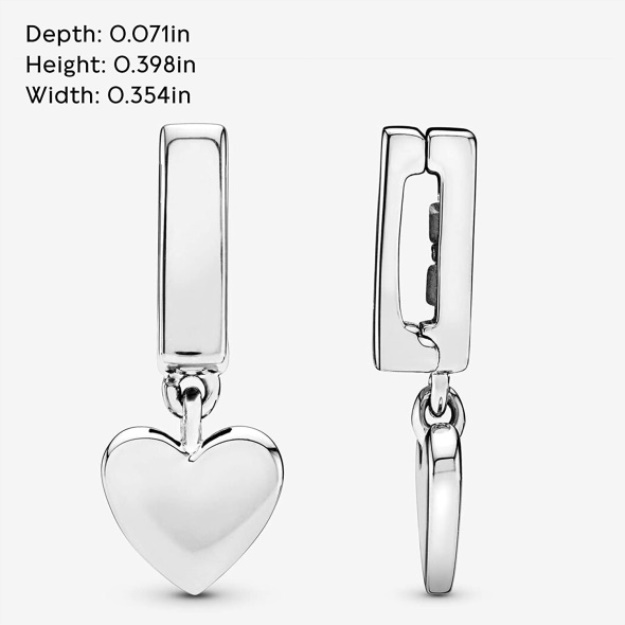 Pandora Jewelry Reflexions Heart Dangle Clip Charm