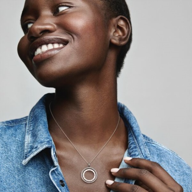 Pandora Logo Circle Necklace