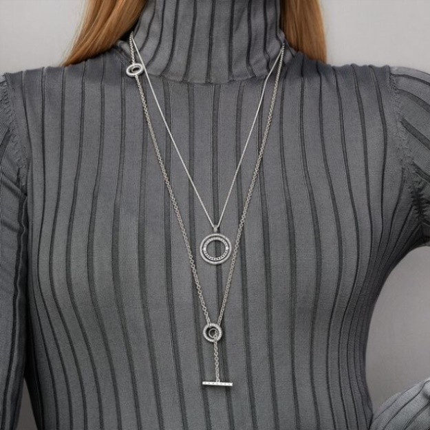 Pandora Logo Circle Necklace