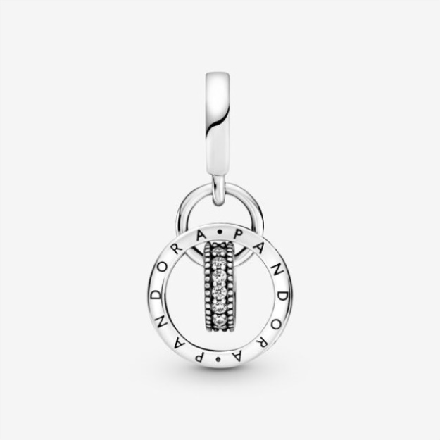 Pandora Logo Circles Dangle Charm