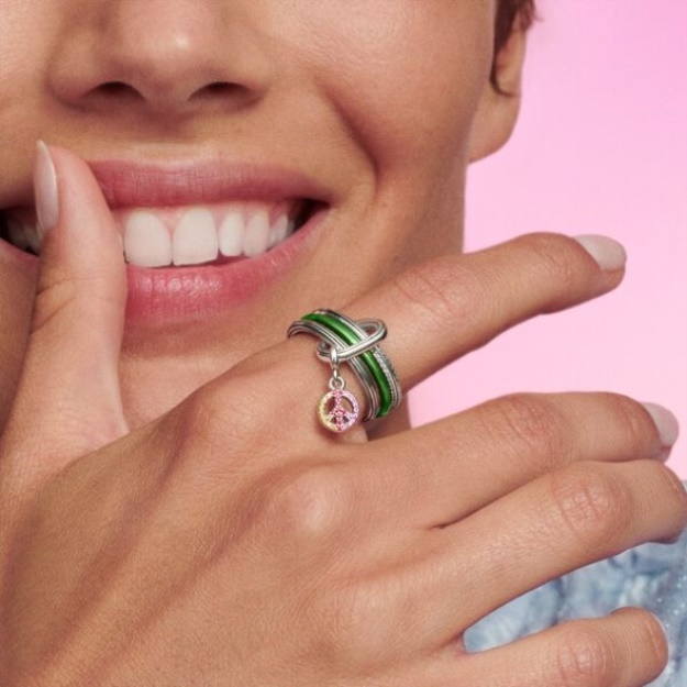 Pandora Me Laser Green Ring
