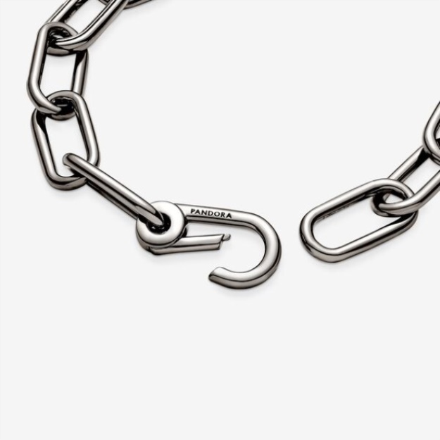 Pandora Me Link Chain Bracelet Ruthenium Plated