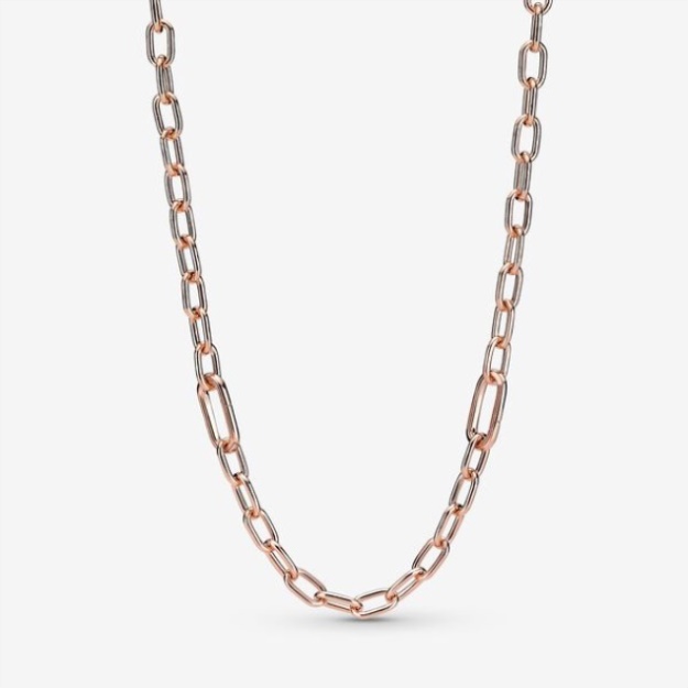 Pandora Me Link Chain Necklace Rose Gold Plated