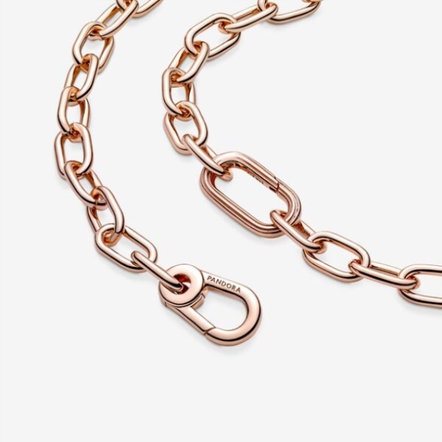 Pandora Me Link Chain Necklace Rose Gold Plated