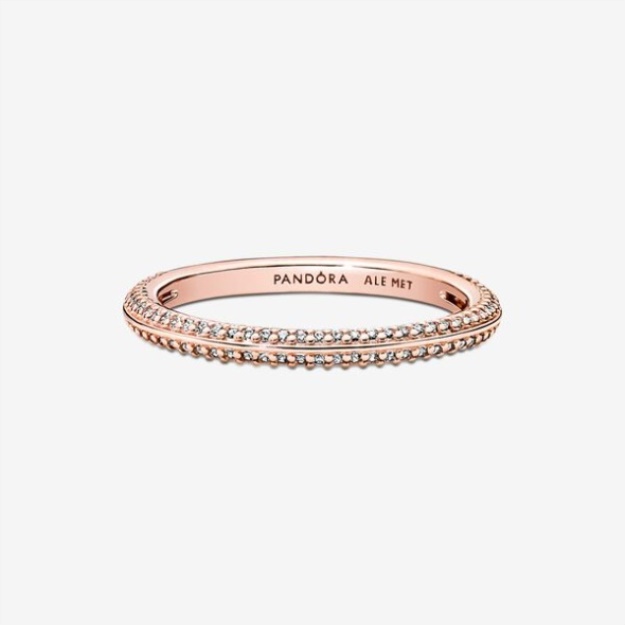 Pandora Me Pave Ring Rose Gold Plated