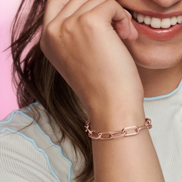 Pandora Me Rose Gold Plated Link Chain Bracelet