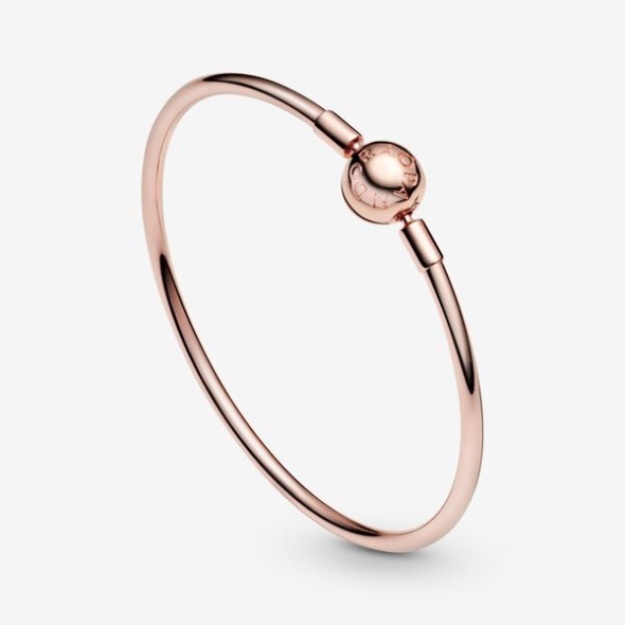 Pandora Moments Bangle Rose Gold Plated