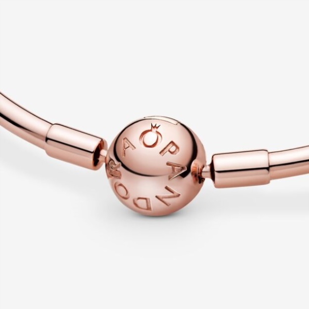 Pandora Moments Bangle Rose Gold Plated